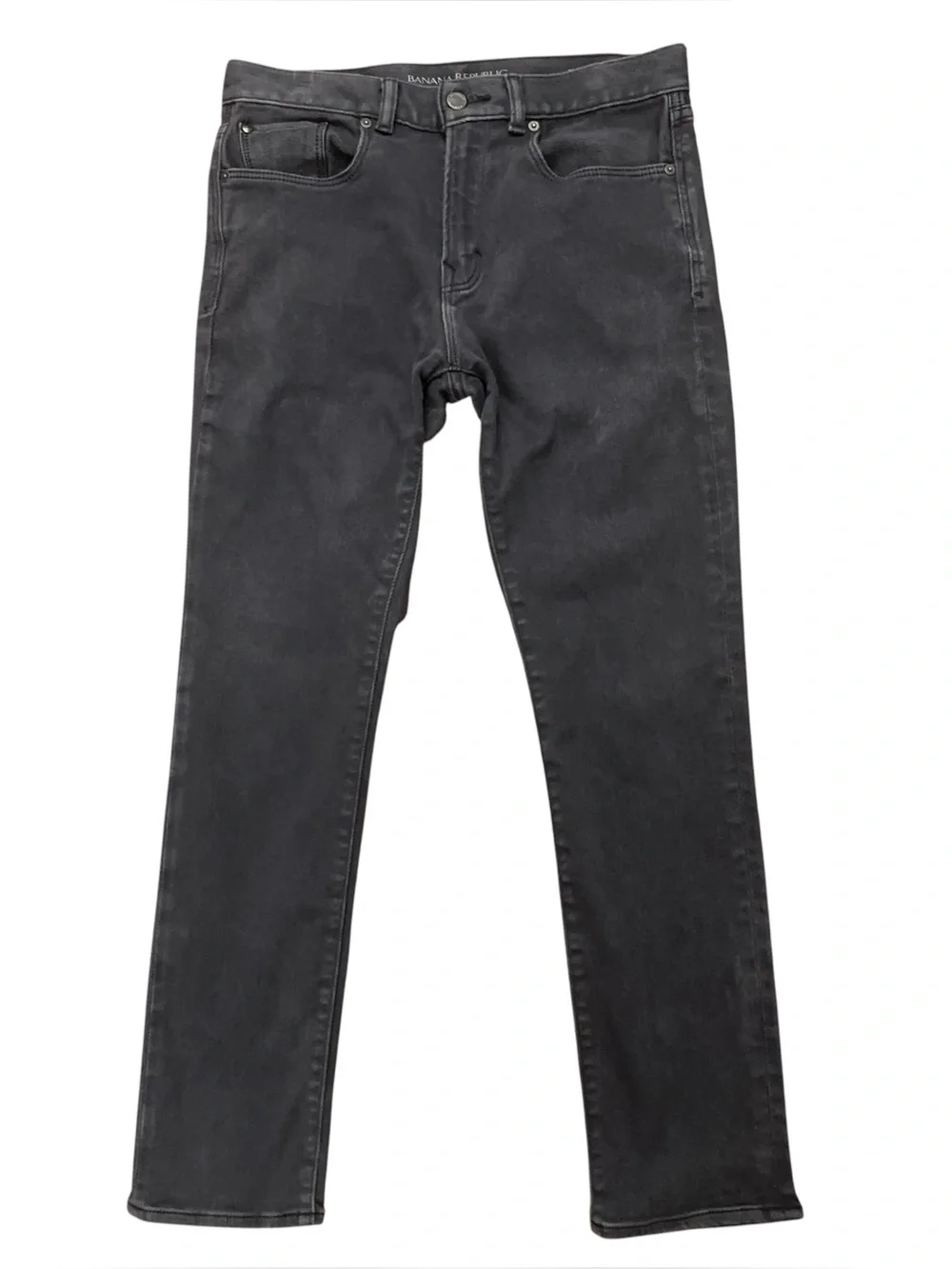 Banana Republic Traveler Jeans Mens Size 31x30 Slim Fit Stretch 5-Pockets Gray
